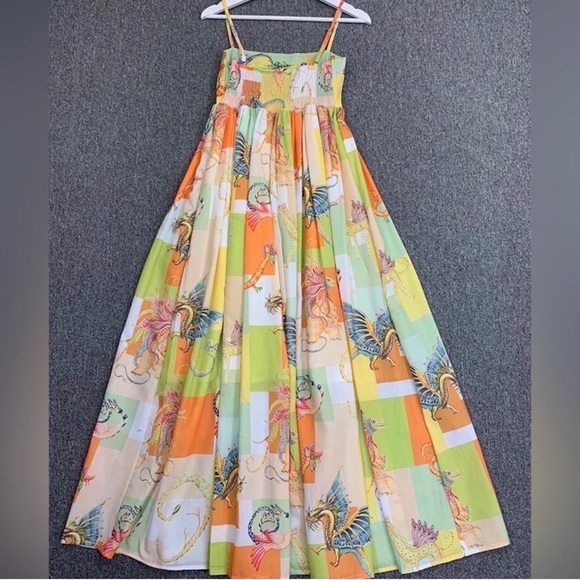 The Khaleesi MIDI Patchwork Sundress In Multi Print - Picture 9 of 15